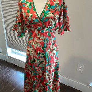 LibeLuLa Silk Floral Dress